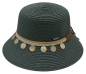 Preview: Strohhut - Cloche Style Glitzer - Hut -